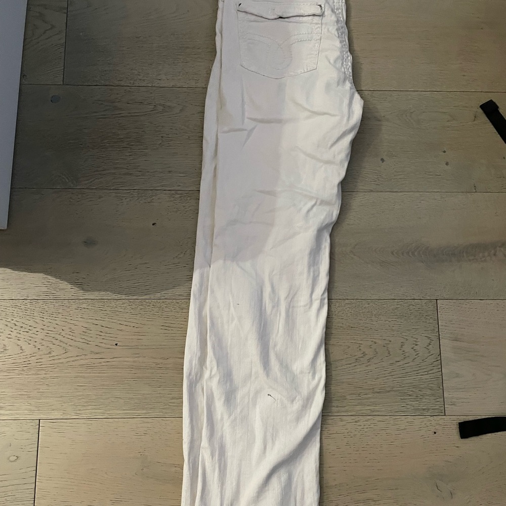 white colored vintage jeans